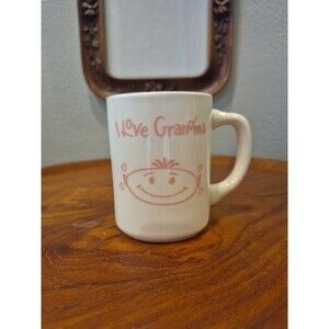 Cedar Point I Love Grandma Coffee Tea Cocoa Mug Cup 8 Oz, Made in USA, Sm Chips